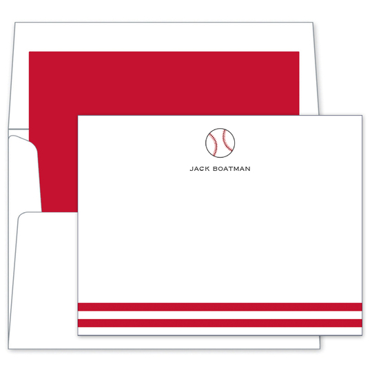 Baseball Flat Note Cards